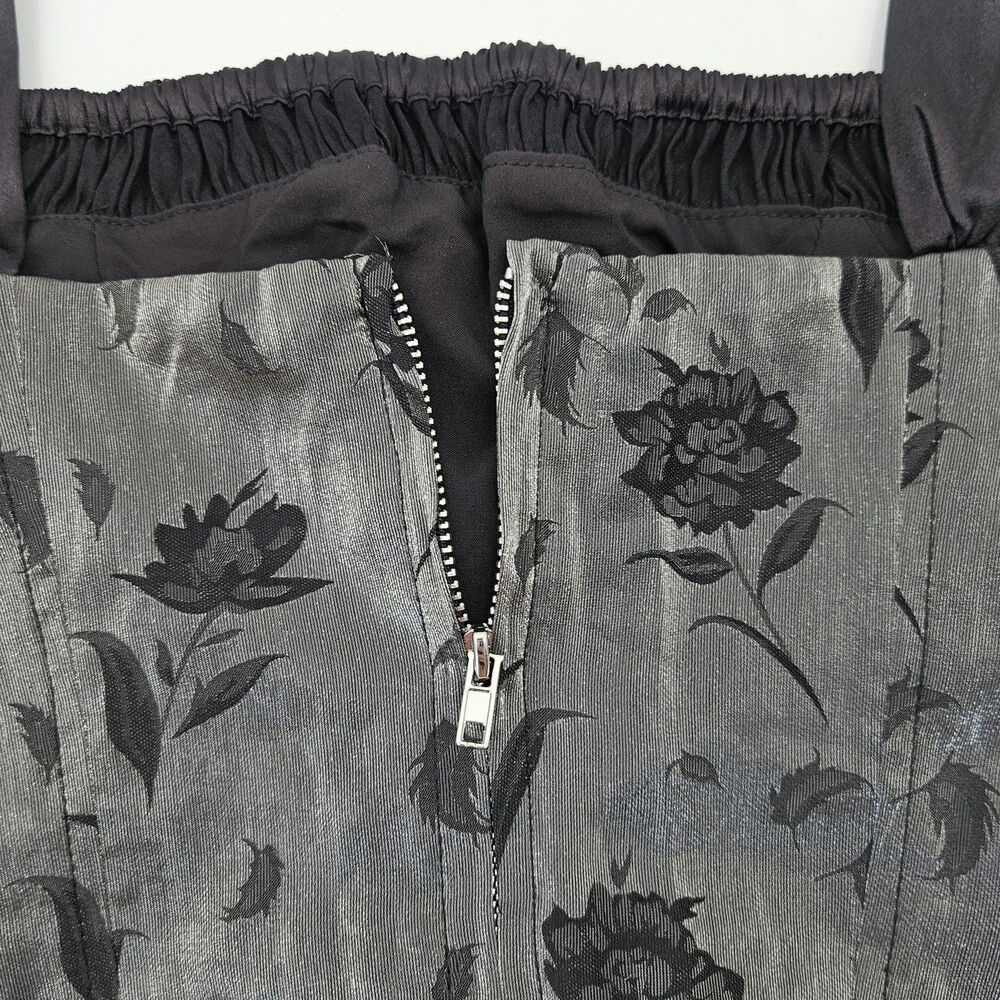 REVOLVE More to Come Celeste Corset Style Tie‎ Front Top in Black XS NEW - Picture 9 of 10